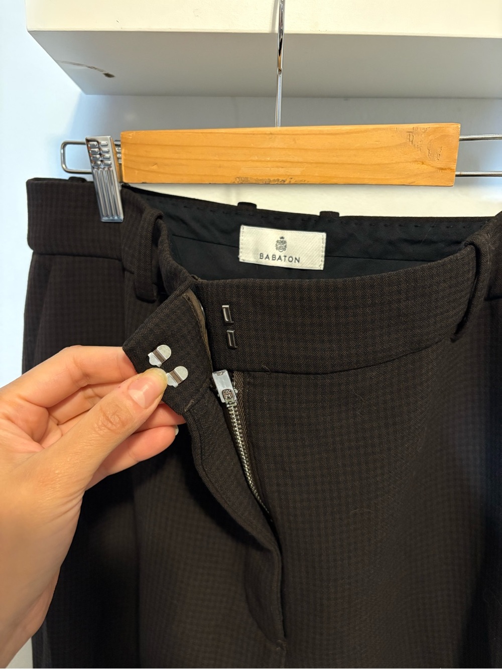 Babaton Chocolate Brown Tailored Dress Pants